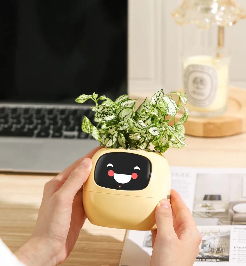 スマートプランター — 手軽に植物を見守るセンサー搭載